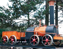 primeira locomotiva a vapor russa, 1834 - história das ferrovias da Rússia