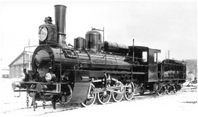 locomotiva a vapor russa, 1880 - história das ferrovias da Rússia