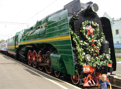 locomotiva a vapor de passageiros soviética, 1950 - história das ferrovias da Rússia