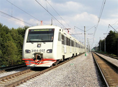 trem suburbano elétrico Sputnik - ferrovias da Rússia
