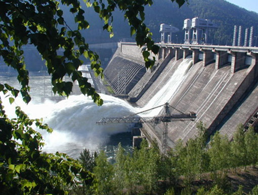 usina hidrelétrica de Krasnoyarsk - Rússia