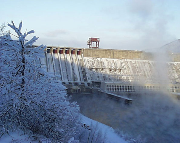 usina hidrelétrica da Zeya - Rússia