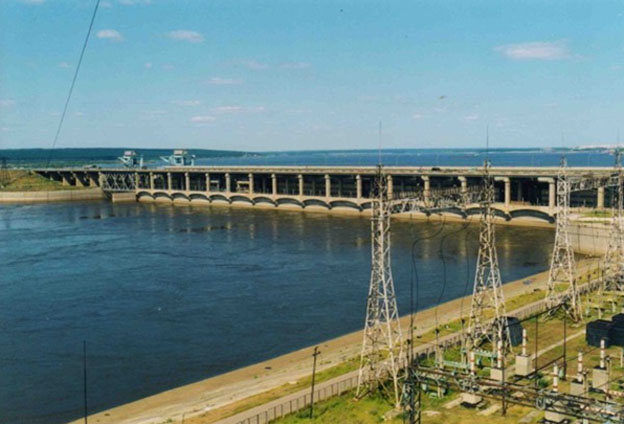 usina hidrelétrica de Nizhnekamsk - Rússia