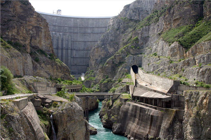 usina hidrelétrica de Chikrey - Rússia