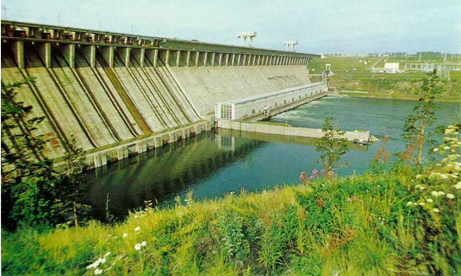 usina hidrelétrica de Bratsk - Rússia