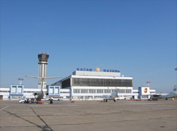 o aeroporto internacional kazan - rússia
