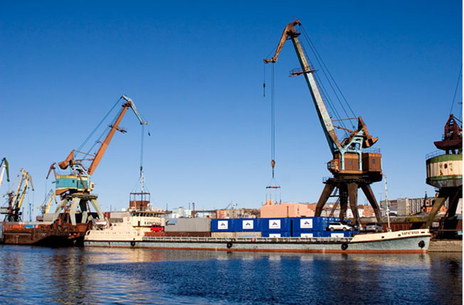 portos marítimos da Rússia - porto da Dudinka