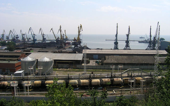 portos marítimos da Rússia - vista do porto de Taganrog no Mar de Azov