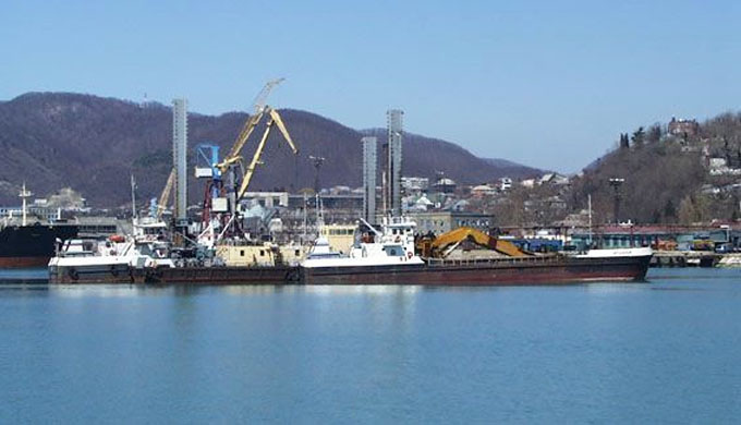 portos marítimos da Rússia - porto de Tuapse no Mar Negro