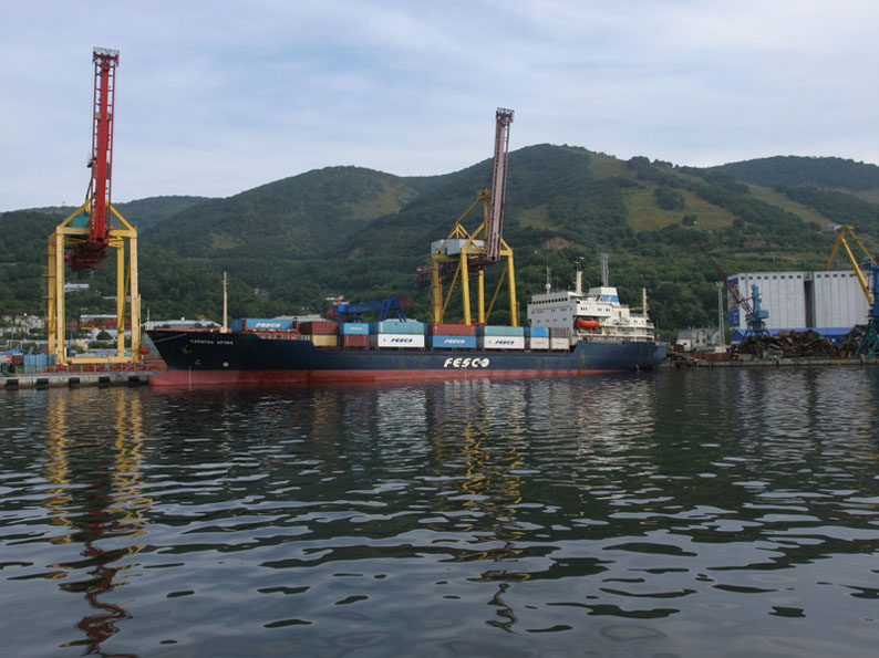 portos marítimos da Rússia - vista do porto de Petropavlovsk-Kamchatsky
