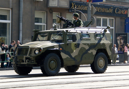 veículo especial russo para para uso de forças armadas - Tiger