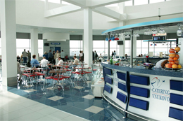 café no aeroporto internacional vnukovo em moscou - rússia