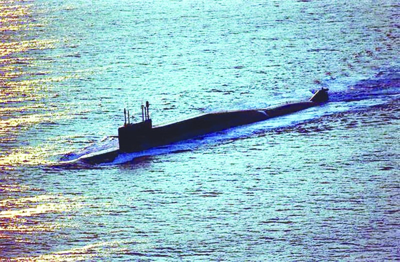marinha da Rússia - submarino nuclear russo com mísseis balisticos - classe 667BDR Calmar