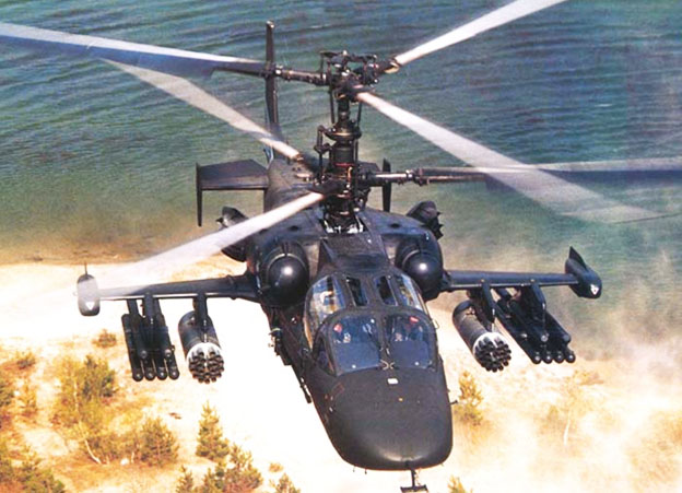 força aérea da Rússia - helicóptero de combate russo Ka-52