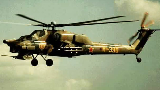 força aérea da Rússia - helicóptero de combate russo Mi-28