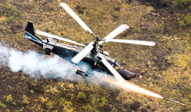 força aérea da Rússia - helicóptero de combate russo Ka-50