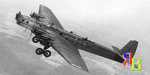 história da aviação da Rússia - o bombardeiro soviético TB-3