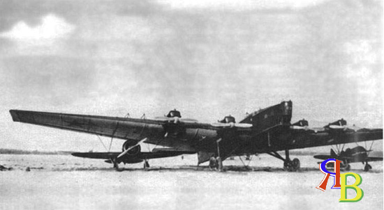 história da aviação da Rússia - o bombardeiro soviético TB-3