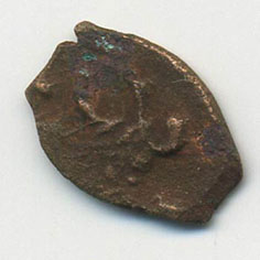 antiga moeda de cobre