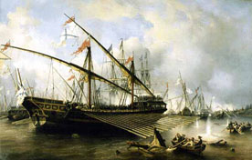 vitória da frota russa na batalha de Grengam