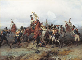 feito do regimento cavalo na batalha de Austerlitz