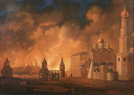 incêndio em Moscou