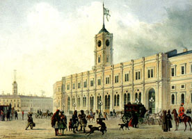 estação dos passageiros em São Petersburgo