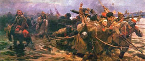 Guerra Civil na Rússia - atravessando o rio Sivash