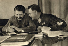Stalin e marechal Voroshilov