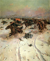 Grande Guerra Patriótica - cavalaria soviética na batalha de Moscou