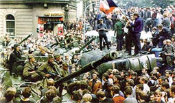 Primavera de Praga - as tropas soviéticas na Checoslováquia