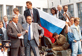 história da Rússia moderna - Boris Iéltsin e os defensores da Casa Branca