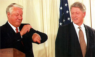 história da Rússia moderna - Boris Iéltsin e Bill Clinton