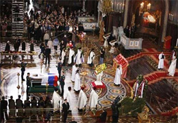 história da Rússia moderna - funeral de Boris Nikolayevich Iéltsin