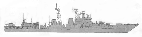 frota de superfície da Rússia - navios anti-submarinos grandes russos