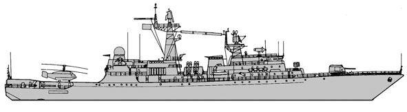 frota de superfície da Rússia - fragatas russos