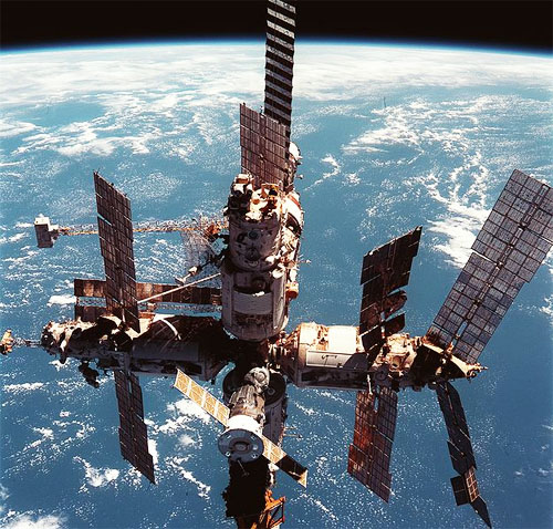 Rússia no espaço - estação espacial orbital russa Mir