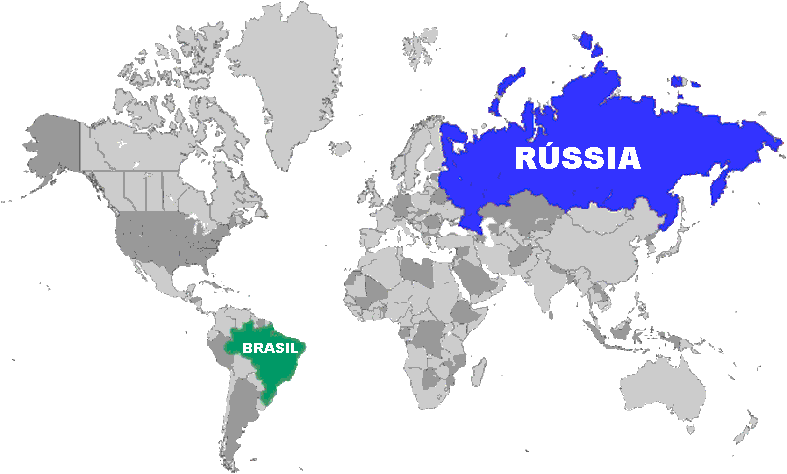 O quê Rússia fornece ao Brasil?