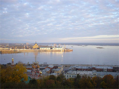 confluência dos rios Volga e Oka - os rios da rússia