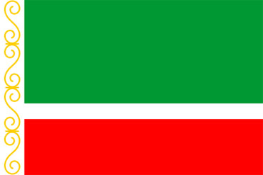 bandeira da República da Chechênia - Rússia