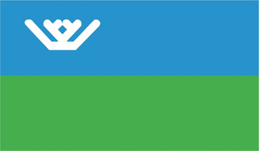 bandeira do Distrito Autônomo de Khantia-Mansia (Yugra) - Rússia