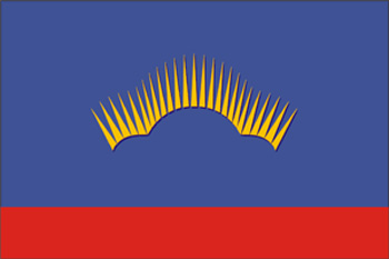 bandeira da Região de Murmansk - Rússia