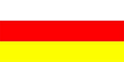 bandeira da República da Ossétia do Norte-Alânia - Rússia