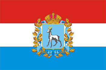 bandeira da Região de Samara - Rússia