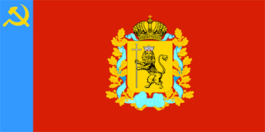 bandeira da Região de Vladimir - Rússia