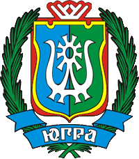 brasão do Distrito Autônomo de Khantia-Mansia (Yugra) - Rússia