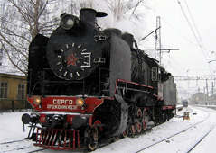 locomotiva a vapor soviética, 1934 - ferrovias da Rússia