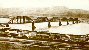 história das ferrovias da Rússia - ponte ferroviária sobre o rio Yenisei