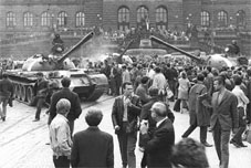 Primavera de Praga - as tropas soviéticas na Checoslováquia