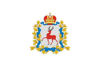 bandeira da Região de Níjni Novgorod - Rússia